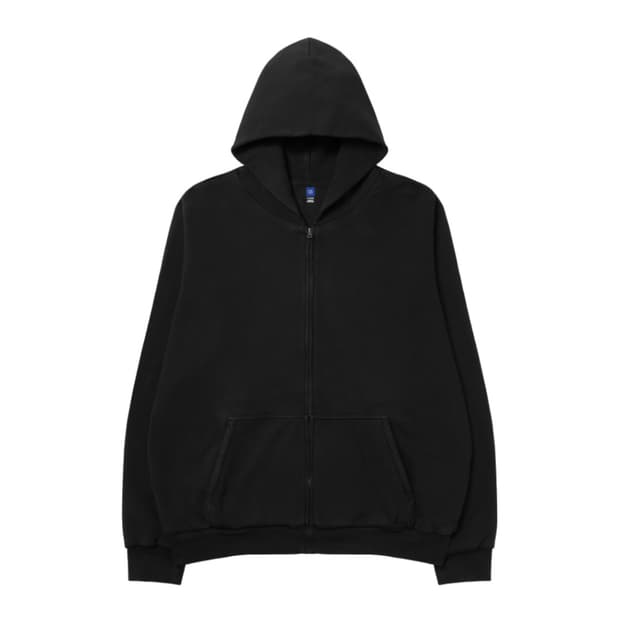 이지 YZY 집업 후드 블랙(L)