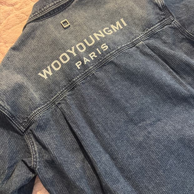 25fw 우영미 백로고 데님셔츠