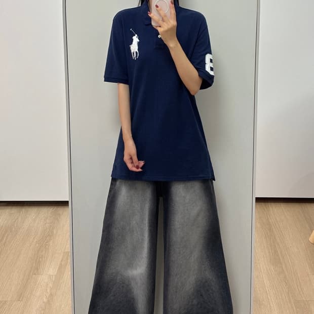 폴로 랄프로렌 빅포니 네이비 카라 반팔 티셔츠