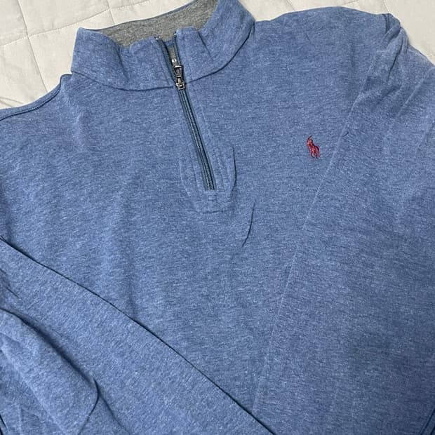 폴로 반폴라 집업 