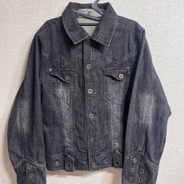 일본 빈티지 흑청자켓