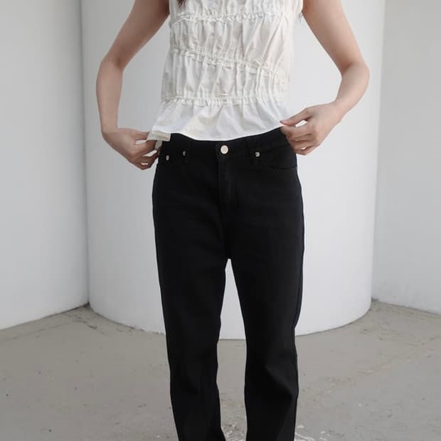 [새상품] m.o.k Lily in vase, gathers blouse