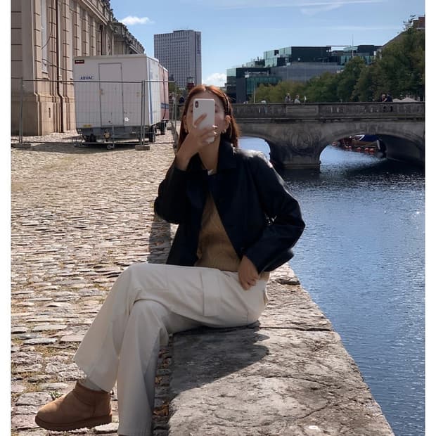 공드린 카고데님팬츠