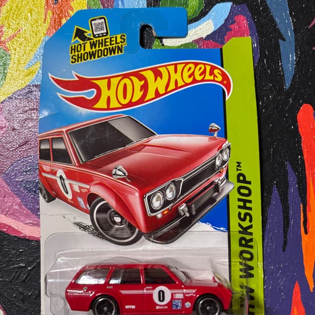 빈티지)미개봉) 핫휠 닷슨 블루버드 웨건 다이캐스트 인테리어 소품