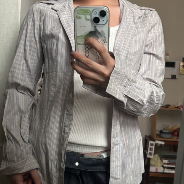 여름 난방 빈티지 셔츠
