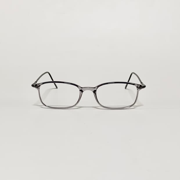 984 데드스탁 빈티지안경 슬림 사각 투명 그레이 가벼운 안경 남녀공용