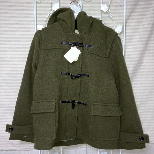 jpn vintage 카키 떡볶이 숏코트 y2k 스트릿 갸루 펑키