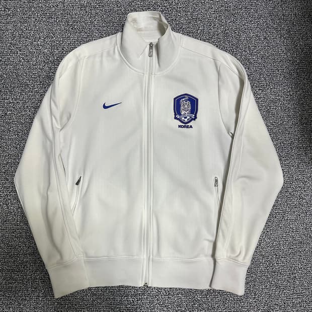 (XL) 나이키 대한민국 축구 국가대표팀 트랙탑 져지 화이트