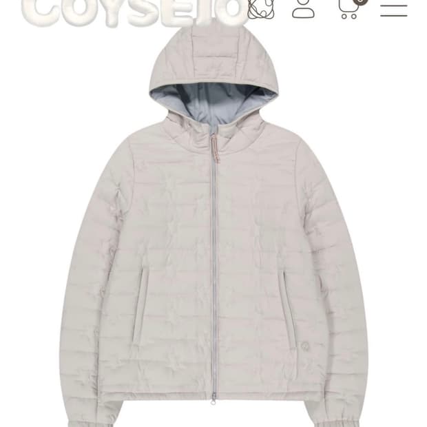코이세이오 플러피 패디드 자켓 아이보리 padded jacket