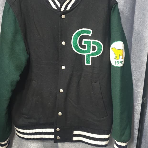 곰표 4XR 바시티 자켓 검/녹