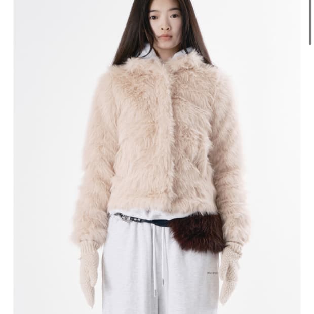 wscarchive Hairy chain fur jacket 005