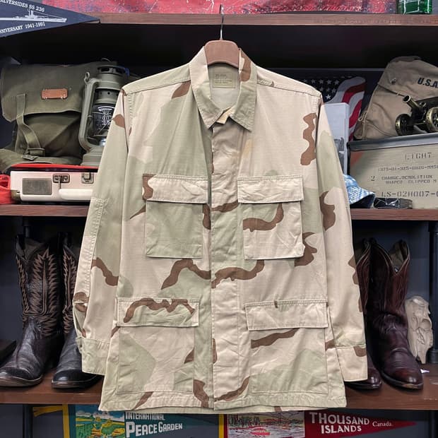 00s DCU 데저트 카모 패턴 BDU 립스탑 원단 군납 M-65 자켓