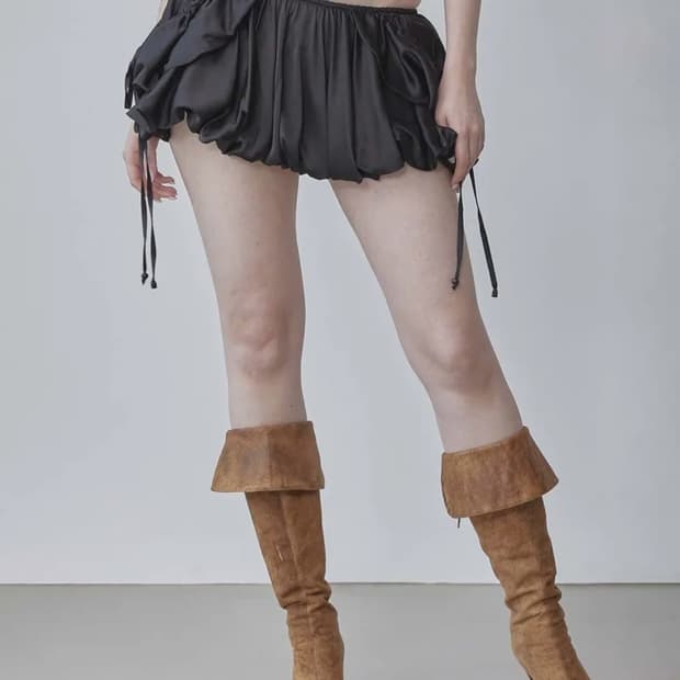 스컬프터 벌룬 카고 스커트 Balloon Cargo Skort Black
