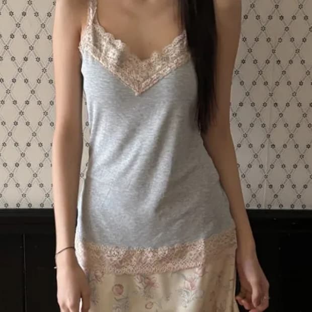 핀터무드 레이스 슬리브리스