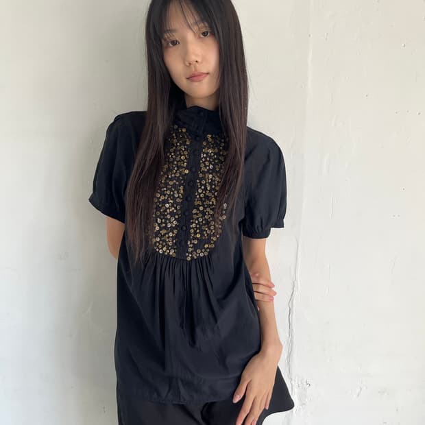 dkny jeans spangle blouse