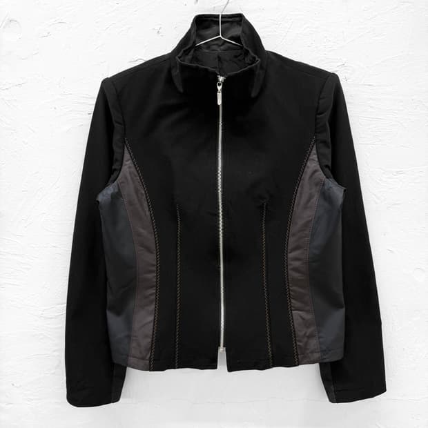 sun rose 믹스드 집업 자켓