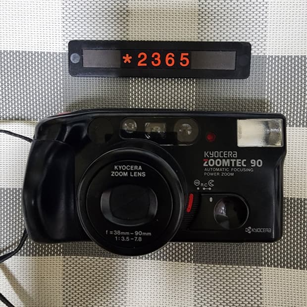 교세라 줌텍 90 데이터백 필름카메라