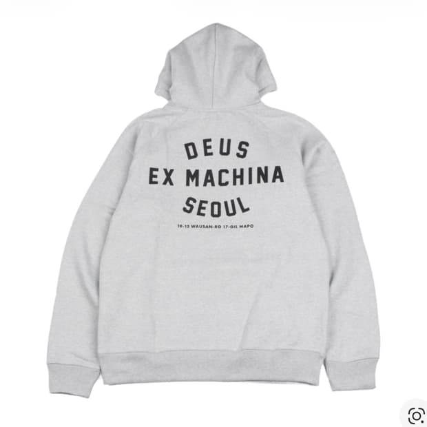 새상품) 데우스 엑스 마키나 후드티 XL 블랙 / 그레이