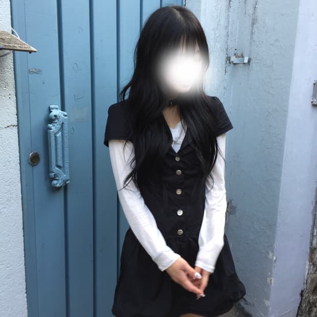 빈티지 펌킨 원피스 코디