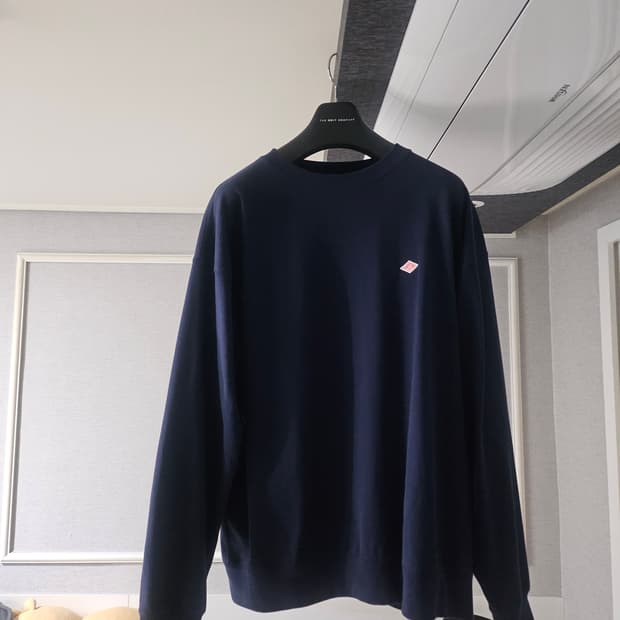 [거의 새것] 단톤 롱슬리브 스웻 긴팔 티셔츠 네이비 xl
