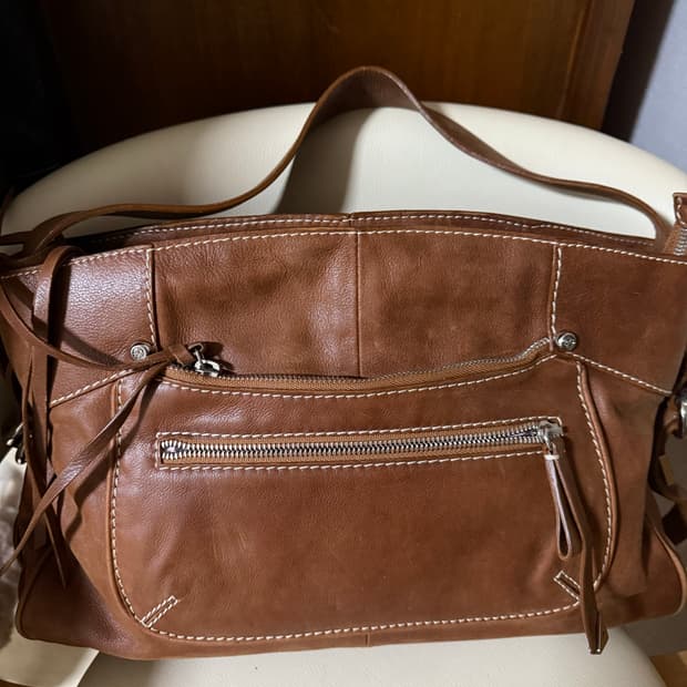 빈티지소가죽숄더가방