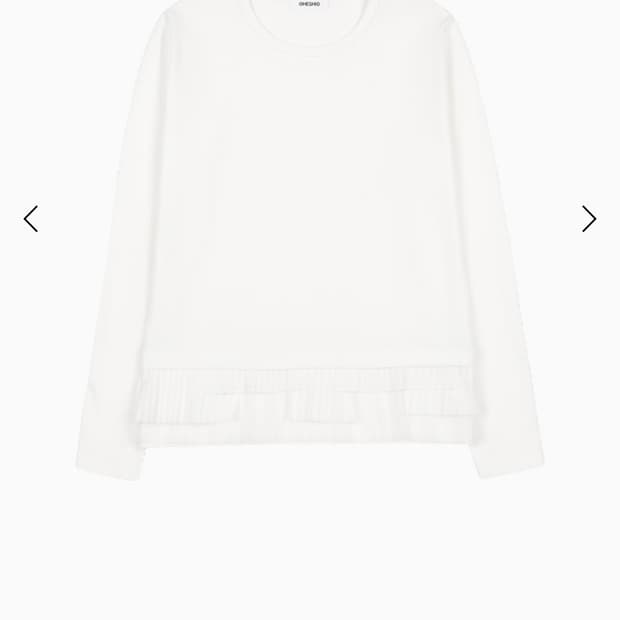 오헤시오 레이스롱슬리브 LACE LONG SLEEVE TOP, WHITE