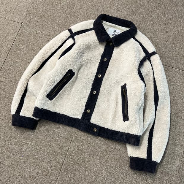 더일마 양털 퀼팅 무스탕 자켓