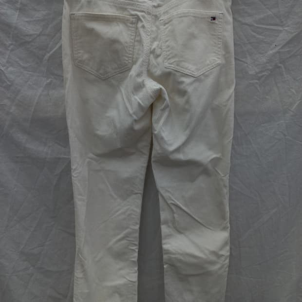 타미힐피거의 아이보리 코듀로이 바지(여28)