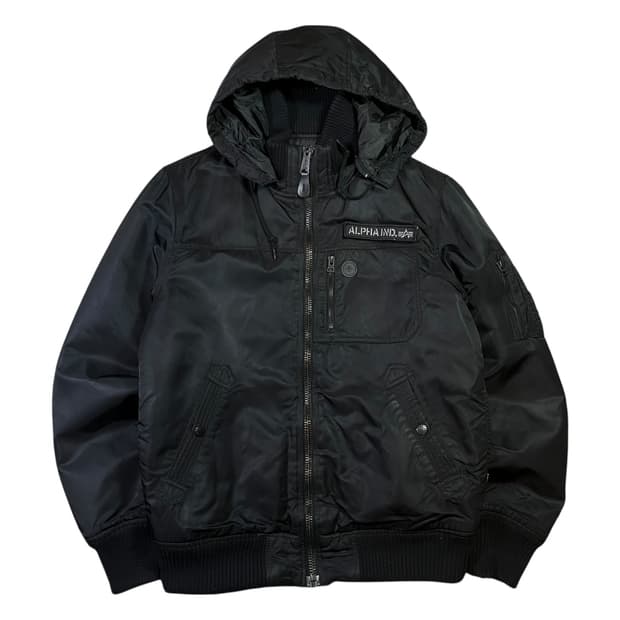 알파 인더스트리 후드 항공 점퍼