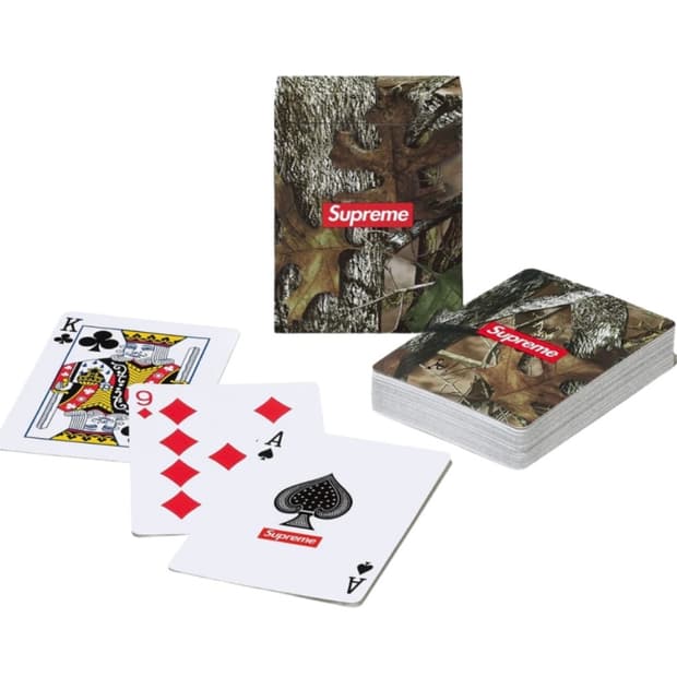 슈프림 카모 플레잉 카드