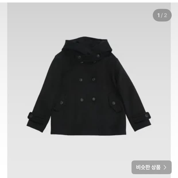 YINANDYANG 미야 코트 블랙 후드