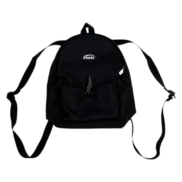 EMIS 이미스 스트링 데이 백팩 가방 블랙