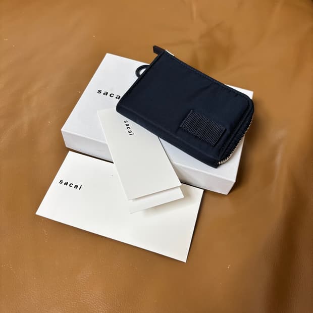 포터 사카이 나일론 월렛 지갑 네이비 Porter Sacai