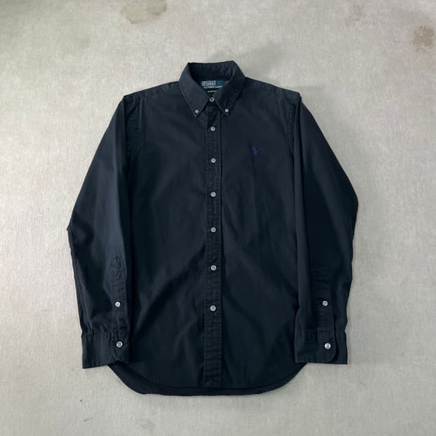 95 폴로랄프로렌 블랙 코튼 셔츠