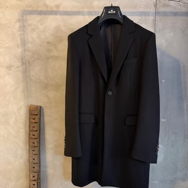 타임 옴므 피아첸자 캐시미어 울 체스터필드 코트