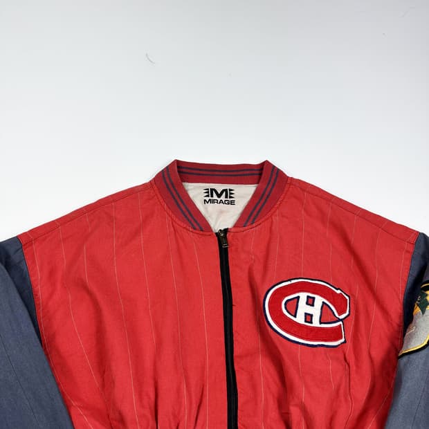 VTG 빈티지 몬트리올 캐네디언스 크롭 자켓 (L 여성추천)