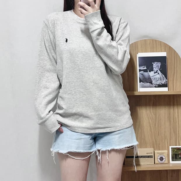 [정품] 폴로 오트밀 / 블랙포니 와플티 [ M ]