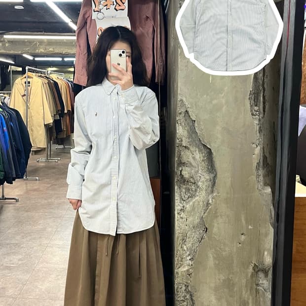 폴로 랄프로렌 스트라이프 셔츠 스카이블루 #csz3085 