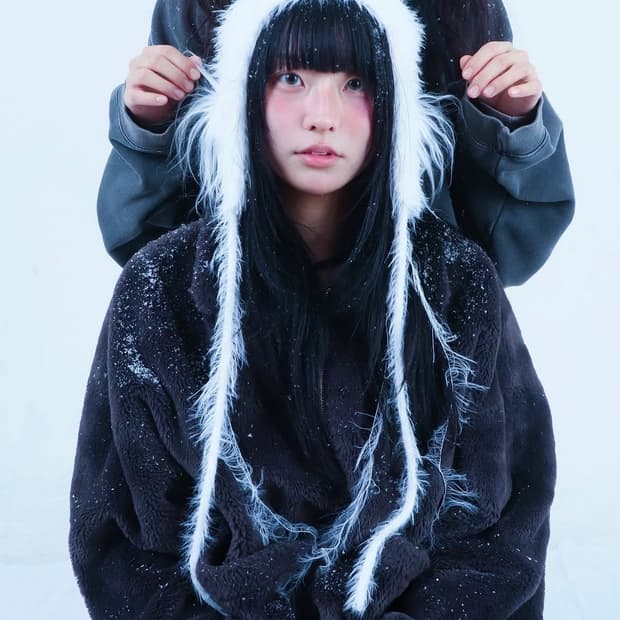 liveinmoss elf ears bonnet 털모자