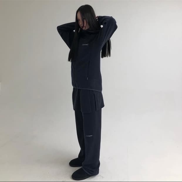 지초이 22-006 플리스 팬츠 네이비 1사이즈