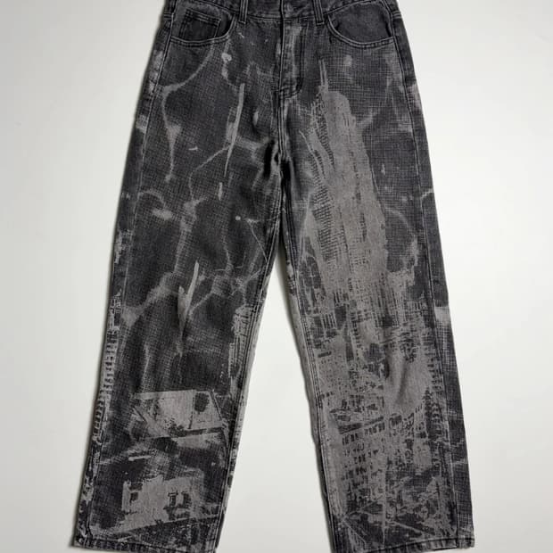 네스티킥 NASTYKICK 시티스케이프 데님 팬츠 R2065