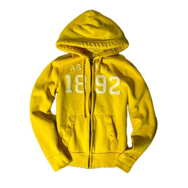 아베크롬비 후드집업 옐로우