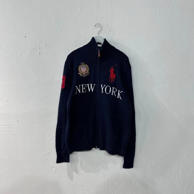 폴로 빅포니 뉴욕 니트집업 팝니다