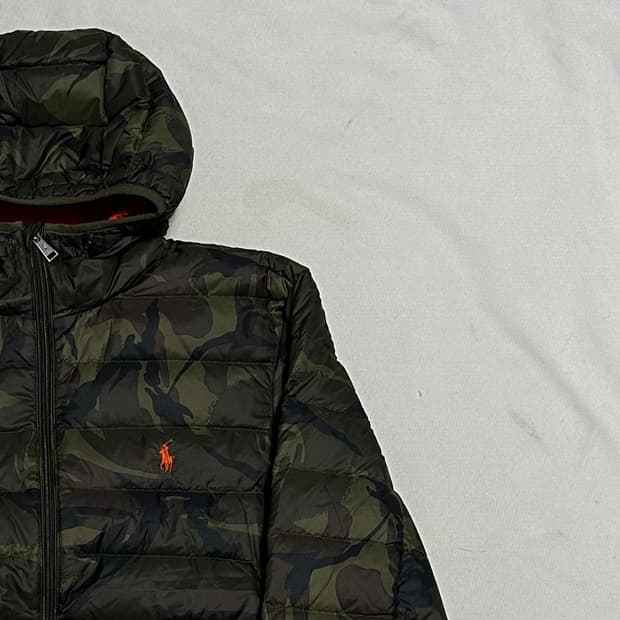 S 폴로랄프로렌 카무플라쥬 경량 패딩
