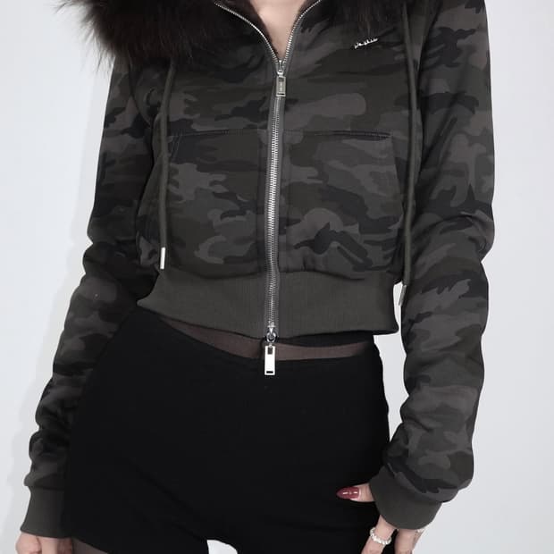 페일제이드 울프조 후드집업 다크카모