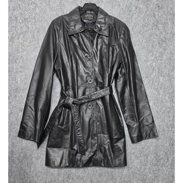 빈티지 벨트 양가죽 자켓 램스킨 코트 레더자켓 66