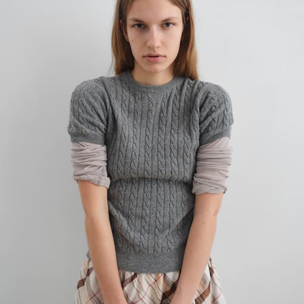 (S,M,L) 기마구아스 RINA 케이블 울 니트