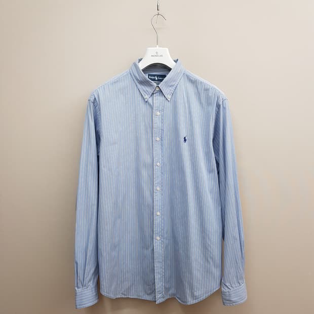 랄프로렌 클래식핏 스트라이프 코튼 셔츠