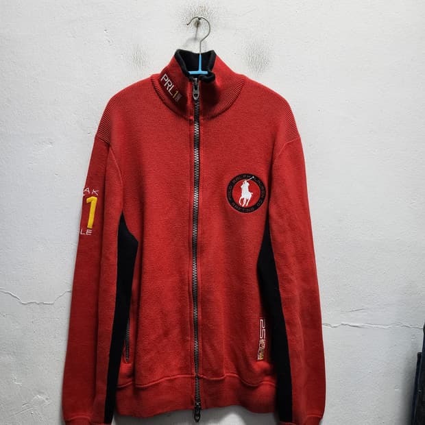 폴로 랄프로렌 레이싱 TALON 지퍼 니트집업 