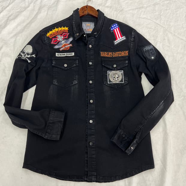 2588 스컬 할리 블랙워싱 NB